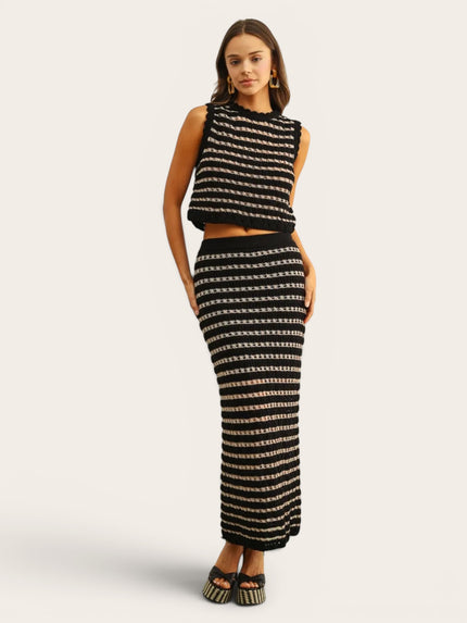 Marie Crochet Knit Crop Top