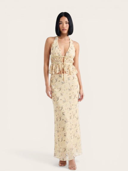 Isla Flora Midi Skirt