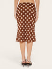 Anna Polka Dot Midi Skirt