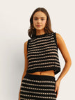 Marie Crochet Knit Crop Top