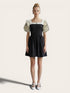 Ruffle Sleeve Button-Up Mini Dress