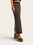 Marie Crochet Knit Straight Long Skirt