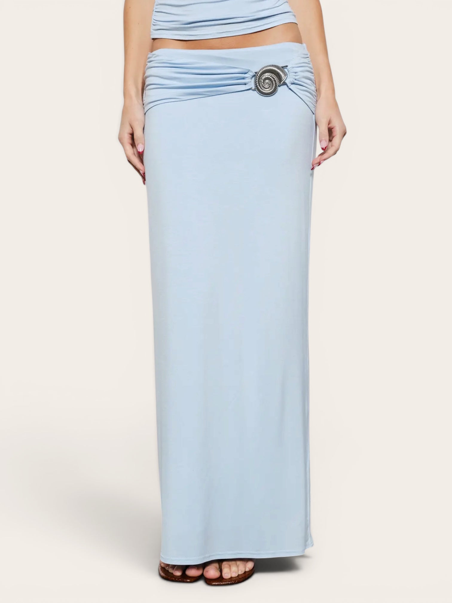 Luna Trim Maxi Skirt
