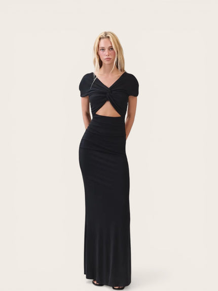 Twist Front Cut Out Maxi Dress